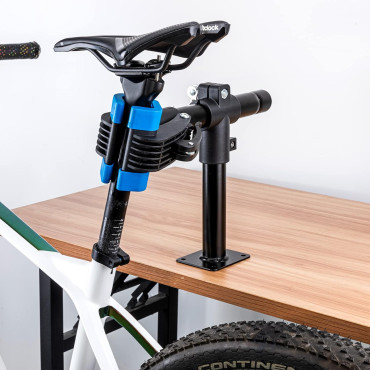 Rack de serviço para bicicletas presas à mesa de mesa ou parede - preto