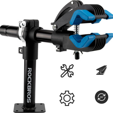Rack de serviço para bicicletas presas à mesa de mesa ou parede - preto