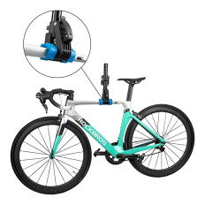 Rack de serviço para bicicletas presas à mesa de mesa ou parede - preto