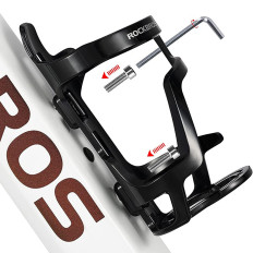 Fahrradhalter für Flaschenbidon-Befestigungs-Hals-Bottom - Schwarz