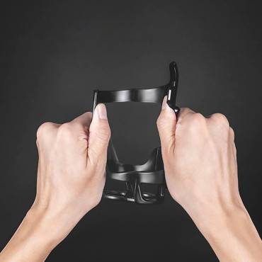 Fahrradhalter für Flaschenbidon-Befestigungs-Hals-Bottom - Schwarz