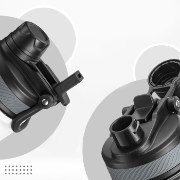 Palack termál kerékpár kerékpár italok 620ml acél - fekete