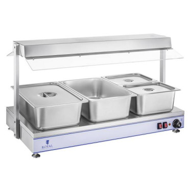 Plaque électrique de cuisson compacte avec 4 lampes halogènes 2000W 230V