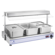 Elektrisk plattvärmebricka Kompakt 4 Halogenlampor 2000W 230V