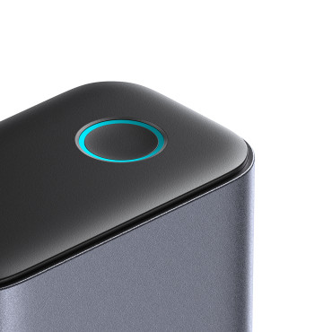 Ladestasjon Multi-Station Loader Gan 65W EU 4X USB-C og 2X USB-A - Mørkegrå