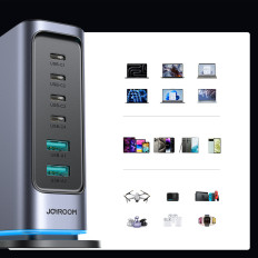 Nabíjacia stanica Multi-Station Loader GAN 65W EU 4X USB-C A 2X USB-A - DARKOVÉHO SVOJE