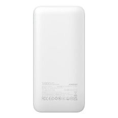 PowerBank JR-PBF12 10000MAH 2.4A 2x USB-A 1x USB-C - Blanc