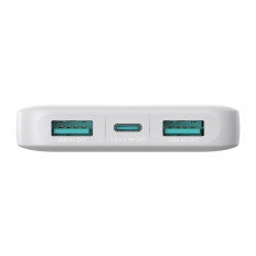 Powerbank JR-PBF12 10000mAh 2.4A 2x USB-A 1x USB-C - Weiß