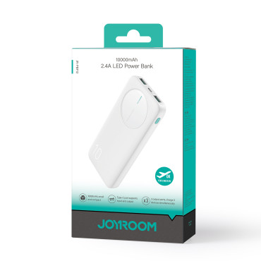 Powerbank Jr-PBF12 10000mAh 2.4A 2x USB-A 1x USB-C - Branco