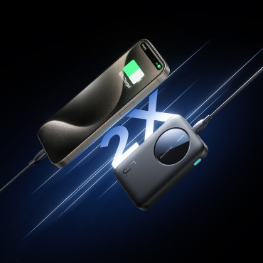 PowerBank JR-PBF13 5000MAH 2.4A 2x USB-A 1x USB-C - Μαύρο