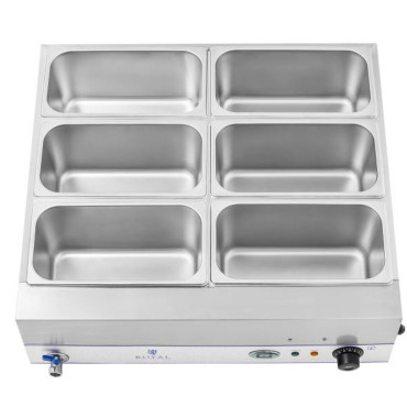 Ohrievač vody BEMAR na základe ocele 6 x GN 1/3 2000W 230V