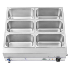 Ohrievač vody BEMAR na základe ocele 6 x GN 1/3 2000W 230V