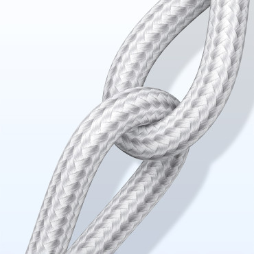 Cavo via cavo in USB-A Lock - USB-C QC 3.0 AFC e FCP 3A 2M - Bianco