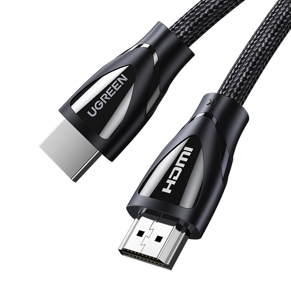 Kabelinė garso HDMI laidas 2.1 8K 60Hz 4K 120Hz 1m - juoda