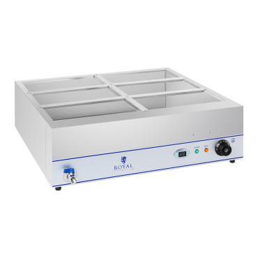 Bemar vannvarmer med trykk 6 x GN 1/3 2000W 230V Royal Catering