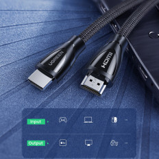Kabelski avdio HDMI Cord 2.1 8K 60Hz 4K 120Hz 1M - črna