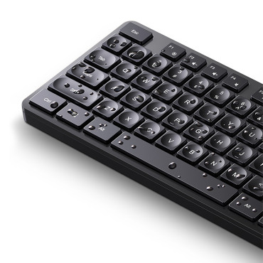 Teclado con cable con bloqueo numero a Windows MacOS iOS Linux 1.5 m - Negro