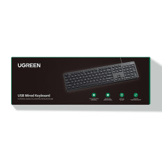 Wired keyboard with Num Lock to Windows Macos iOS Linux 1.5 m - black