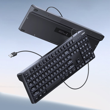 Teclado con cable con bloqueo numero a Windows MacOS iOS Linux 1.5 m - Negro