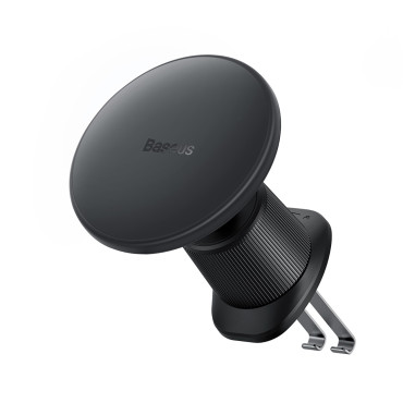 Soporte de automóvil para iPhone con un cargador de inducción de 15W en aviones a cuadros - Negro