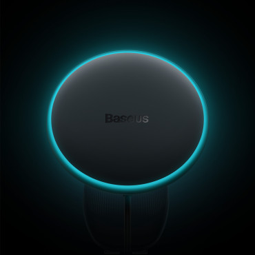 Porte-voiture pour iPhone avec chargeur d'induction de 15W sur des avions à carreaux - Noir