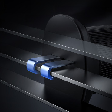 Porte-voiture pour iPhone avec chargeur d'induction de 15W sur des avions à carreaux - Noir