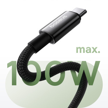 Kabel Tungsten Guldkabel med USB-C 100W 1M Magnetic Organizer - Svart
