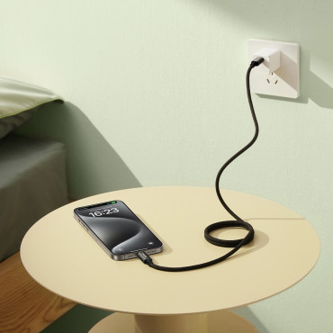 Καλώδιο βολφραμίου καλώδιο με USB-C 100W 1M Μαγνητικό Organizer - Μαύρο