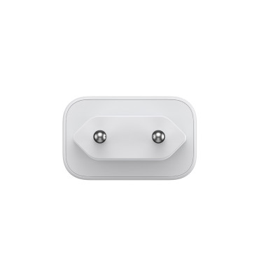 USB-C PD 30W QC SFC + Nätverksladdare + USB-C 1M-kabel - Vit