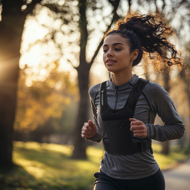 Reflekterende veske med lommer - svart