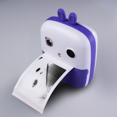 MINI Termiskais printeris bērniem ar kameru un kameru - violetu