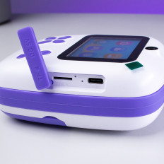 Mini imprimante thermique pour enfants avec une caméra et une caméra - violet