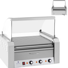 Rullīšu veltnis ar vairogu un apkures atvilktni par Bulk 20 SCHEN HOTDOG 2600W 230V Royal Catering