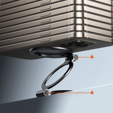 Bilholder for MagPro II med Magsafe for et variert bord - svart