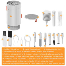 20W1 Multifuncional Cleaning Set para Fones de Ouvido Telefone Teclado Tela Optics - Branco