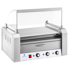 Roller Roller BBQ so štítom a vykurovacou zásuvkou pre býky 16 Springs HotDog 2200W 230V Royal Catering