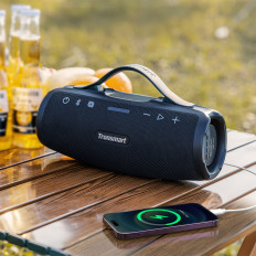 Trådløs høyttaler Mirrute S100 50W Bluetooth 5.3 IPX7 - Svart