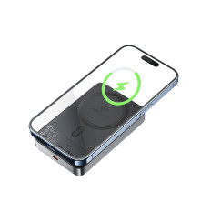 Magnētiskā PowerBank 10000MAH 30W Qi2 ar Magsafe - Black