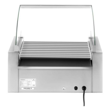 Roller Roller BBQ so štítom a vykurovacou zásuvkou pre býky 16 Springs HotDog 2200W 230V Royal Catering