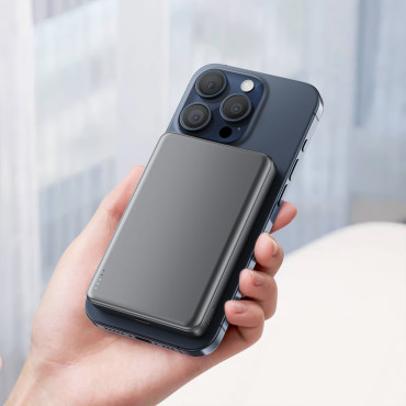 "PowerBank Magnetinis 10000mAh PD20W Magsafe Ultra Thl - Black
