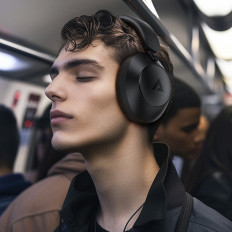 H3 BLUETOOTH Bezdrôtové slúchadlá s USB-C IPX4 - čierna