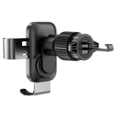 Suporte de carro para telefone gravitacional em ar quadriculado - preto