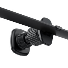 Magnetic handle on a checkered telephone - black