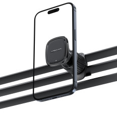 Mango magnético en un teléfono a cuadros - Negro