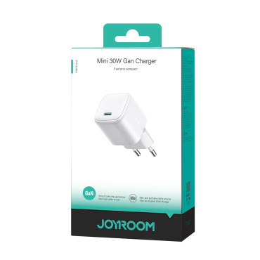 Mini 30W Carregador de rede GAN USB-C - Branco