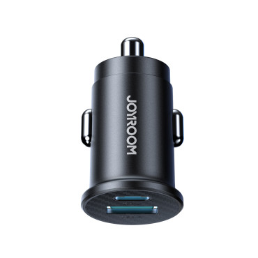 Mini 15W USB-Car Charger USB-C - Črna