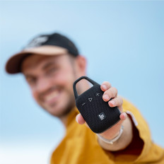 Kleiner touristischer drahtloser Lautsprecher Mirrutu H1 Bluetooth 8W - Schwarz