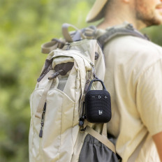 Kis turisztikai vezeték nélküli hangszóró mirrutu h1 Bluetooth 8w - fekete