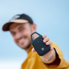 Malý turistický bezdrátový reproduktor Mirturou H1 Bluetooth 8W - modrá