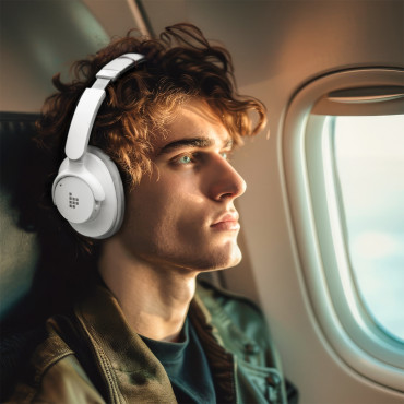 Wireless Sounfii Q20 ANC slušalke Bluetooth 5.3 - bela